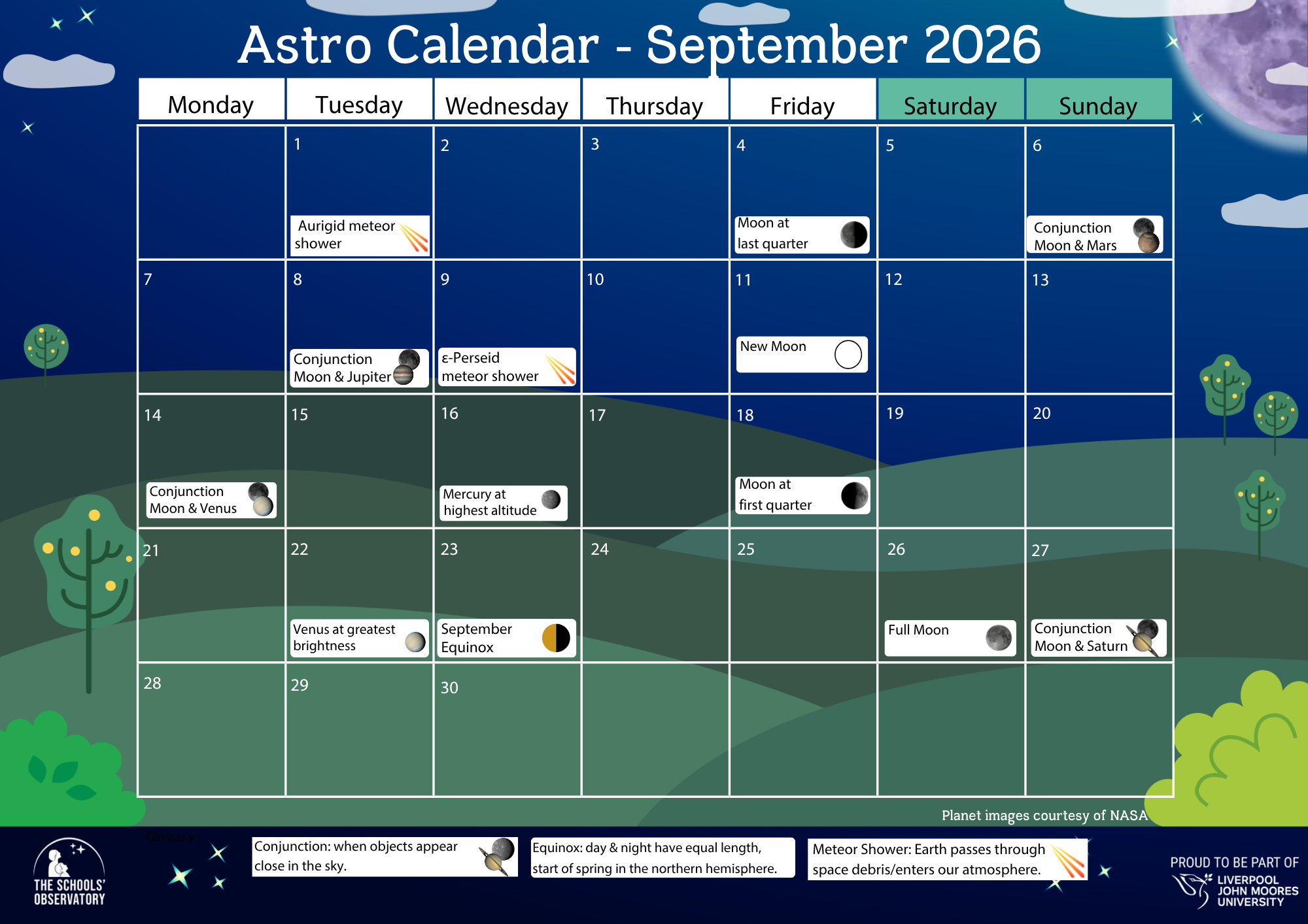 Image of February's Astro Calendar